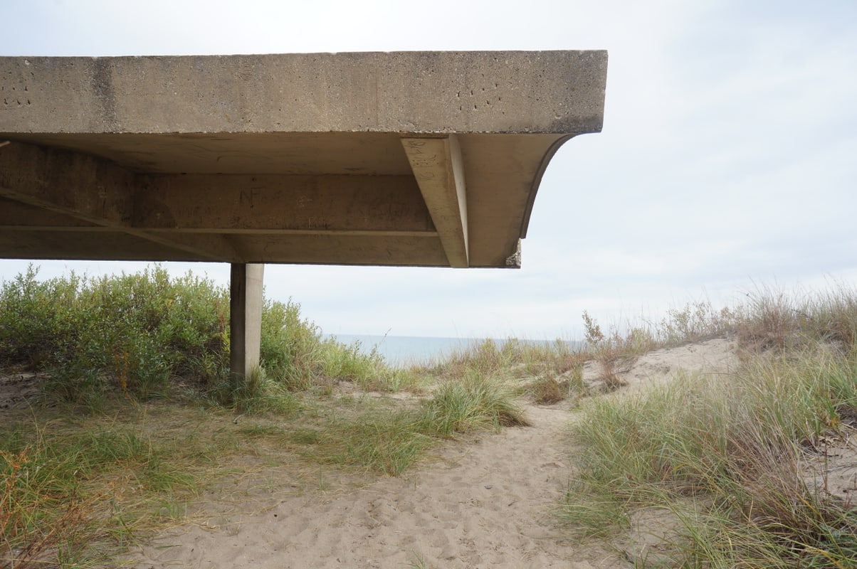 Shelter at Illinois Beach State Park