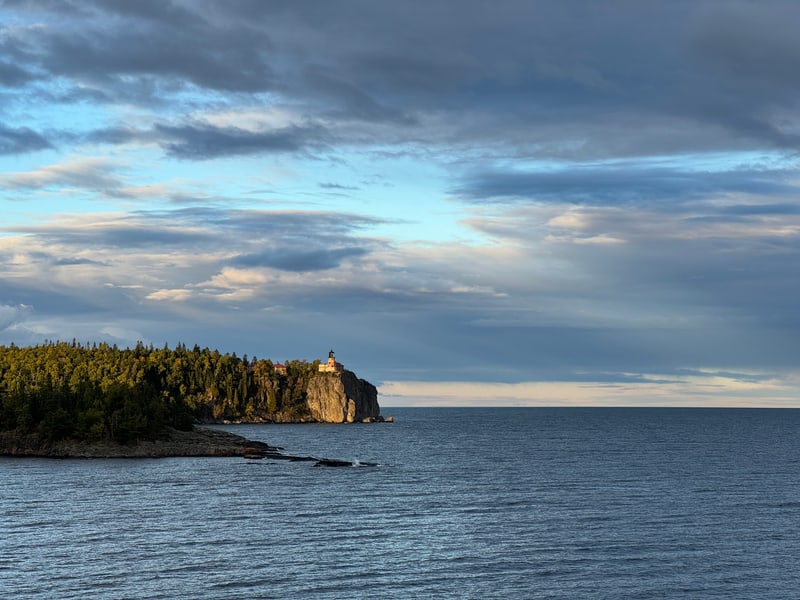 Split Rock Lighthouse (view from our campsite)