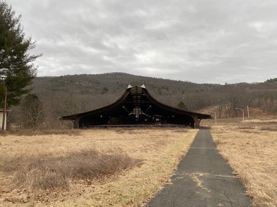 Abandoned ski chalet