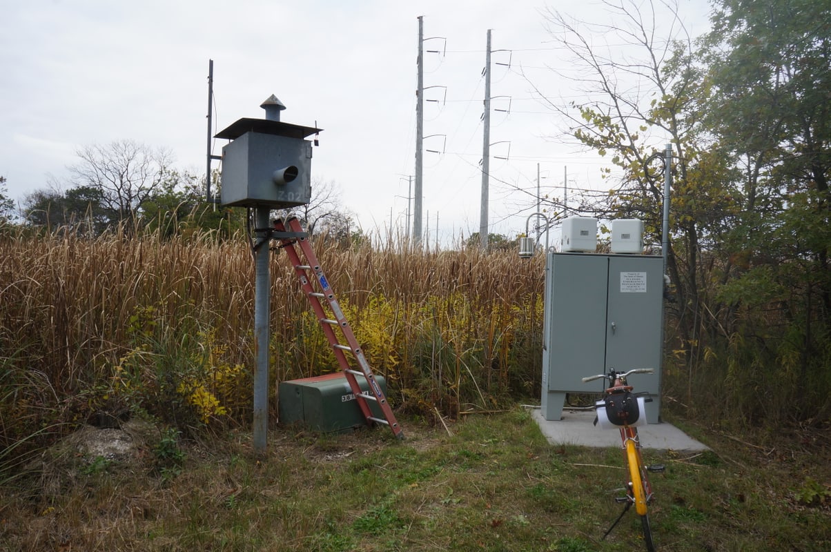 Radiation monitoring station at Zion Nuclear Power Plant