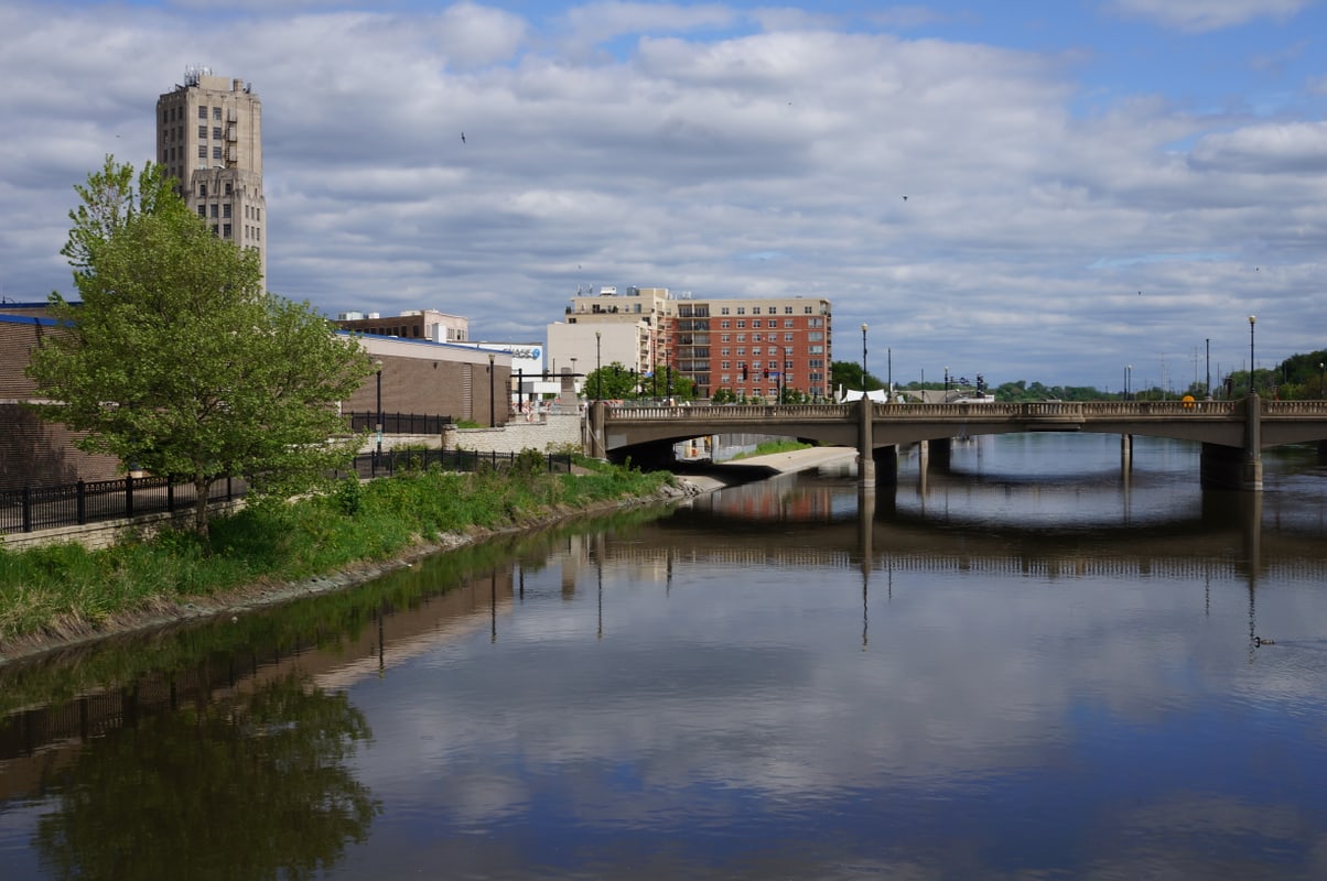 Downtown Elgin, Illinois (looking south)