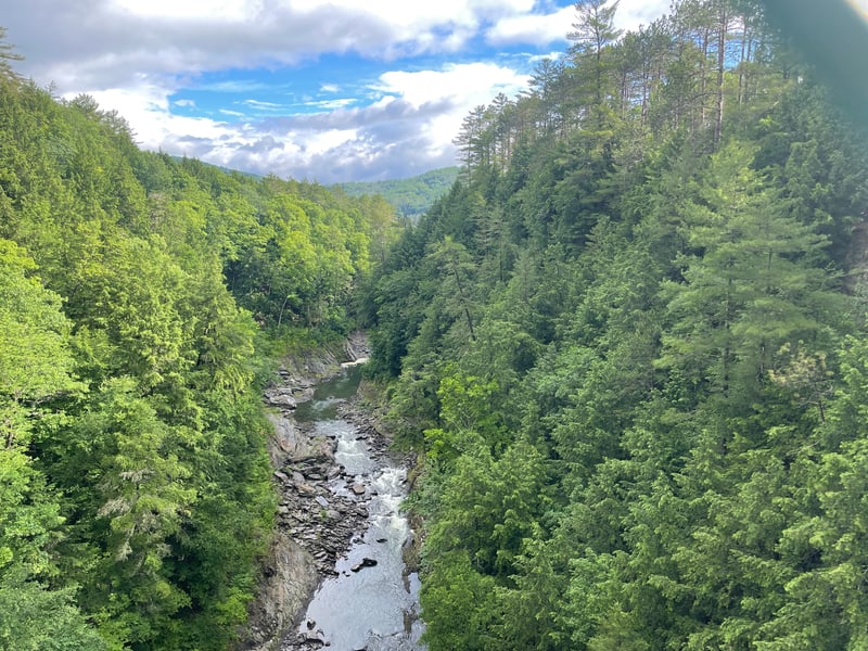 Queechee Gorge near our campsite